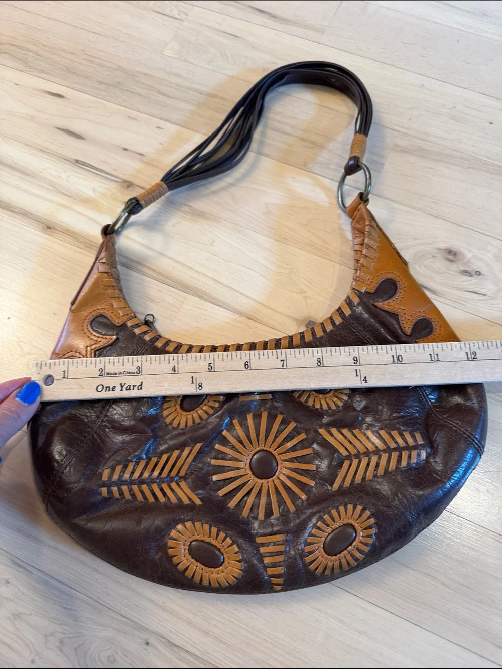Vintage Floral embroidered BCBGirls hobo-shoulder bag-Purse-Y2K-Festival